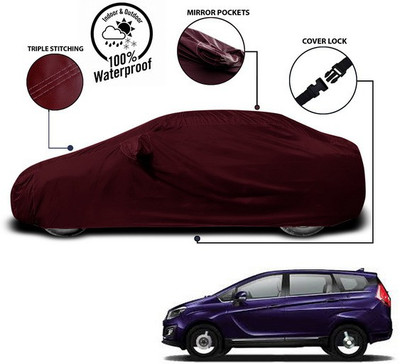 ANTHUB Car Cover For Mahindra Marazzo (With Mirror Pockets)(Red)
