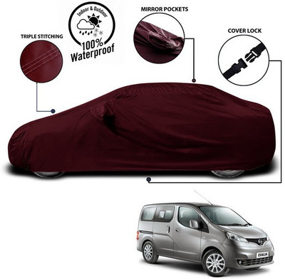 ANTHUB Car Cover For Nissan Evalia (With Mirror Pockets)(Red)