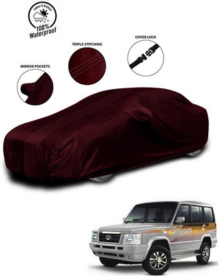 ANTHUB Car Cover For Tata Sumo Gold (With Mirror Pockets)(Red)