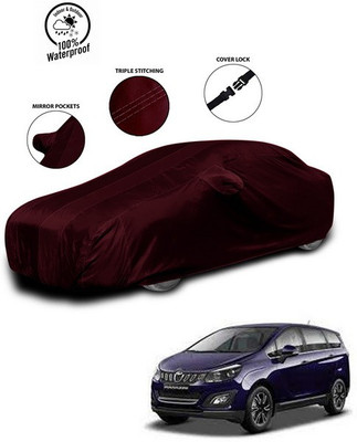 ANTHUB Car Cover For Mahindra Marazzo (With Mirror Pockets)(Red)