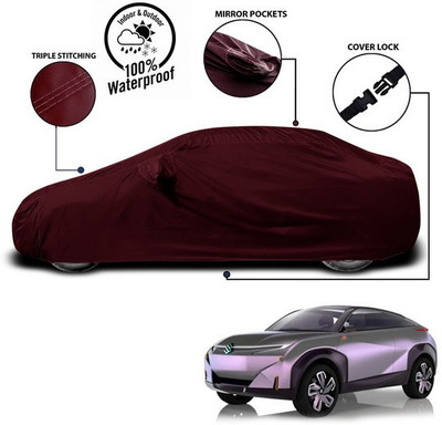 ANTHUB Car Cover For Maruti Suzuki Future-S (With Mirror Pockets)(Red)