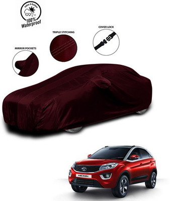 ANTHUB Car Cover For Tata Nexon (With Mirror Pockets)(Red)