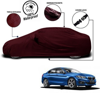 ANTHUB Car Cover For BMW 1 Series (With Mirror Pockets)(Red)