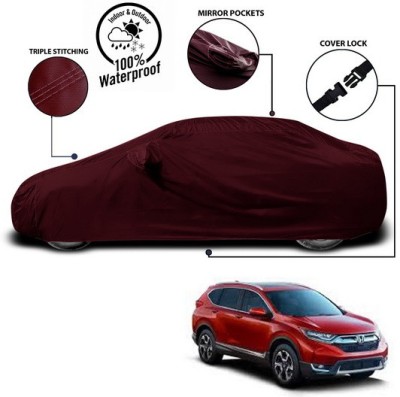 SEBONGO Car Cover For Honda CR-V (With Mirror Pockets)(Red)