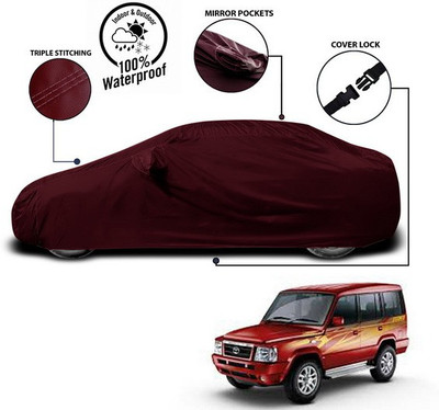 ANTHUB Car Cover For Tata Sumo Victa (With Mirror Pockets)(Red)
