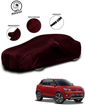 ANTHUB Car Cover For Mahindra XUV 300 (With Mirror Pockets)(Red)