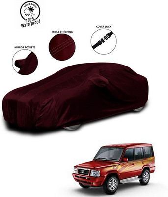 ANTHUB Car Cover For Tata Sumo Victa (With Mirror Pockets)(Red)
