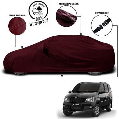 ANTHUB Car Cover For Mahindra Xylo (With Mirror Pockets)(Red)