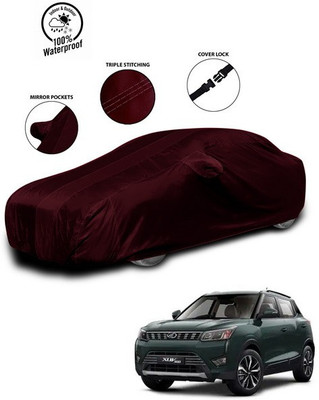 ANTHUB Car Cover For Mahindra XUV 300 (With Mirror Pockets)(Red)