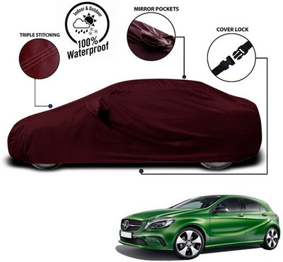 ANTHUB Car Cover For Mercedes Benz A-Class Sedan (With Mirror Pockets)(Red)