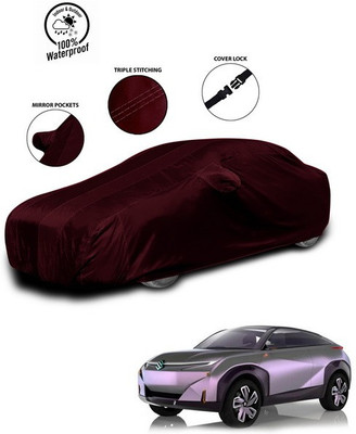 ANTHUB Car Cover For Maruti Suzuki Future-S (With Mirror Pockets)(Red)