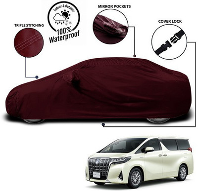 ANTHUB Car Cover For Toyota Alphard (With Mirror Pockets)(Red)