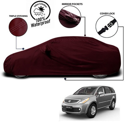 ANTHUB Car Cover For Tata Aria (With Mirror Pockets)(Red)