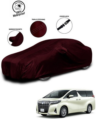 SEBONGO Car Cover For Toyota Alphard (With Mirror Pockets)(Red)