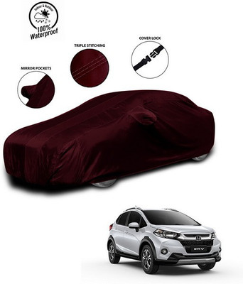 SEBONGO Car Cover For Honda WRV (With Mirror Pockets)(Red)