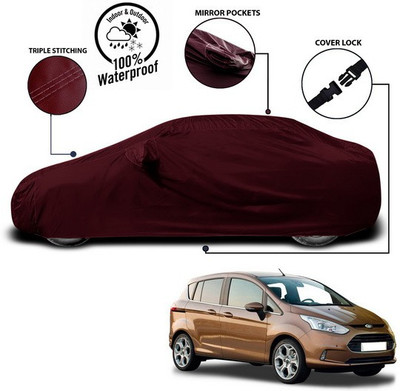 ANTHUB Car Cover For Ford B Max (With Mirror Pockets)(Red)