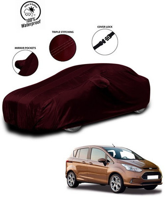 ANTHUB Car Cover For Ford B Max (With Mirror Pockets)(Red)