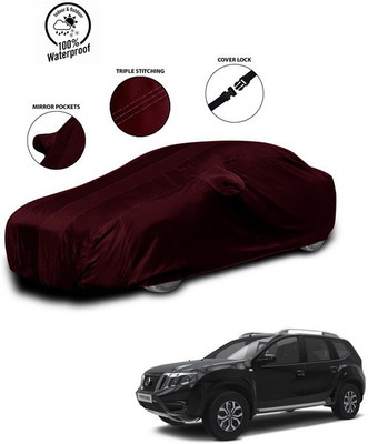SEBONGO Car Cover For Nissan Terrano (With Mirror Pockets)(Red)