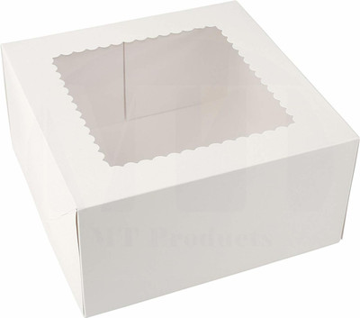 BAKEFY Food Storage Takeaway Box/ Meal Box Paper Packaging Box(Pack of 5 White)