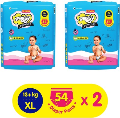 snuggy PREMIUM Baby Diaper Pants Extra Large - XL(108 Pieces)