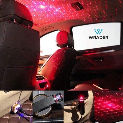 WRADER UPGRADED VERSION 2.0 LED Mini Star Effects USB Star Projector Light for SUVs Cars Bedroom Home Décor Garage and More Led Light(Black)