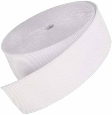 PUSHPA CREATION Knitted White Elastic(10 m)