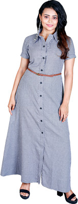 rayie collection Flared/A-line Gown(Grey)