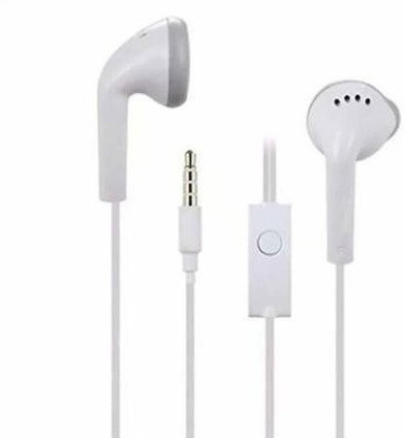 MEHAN'S High Stereo Bass Sound 3.5mm jack Wired Earphone with mic Wired Wired Headset(White, In the Ear)