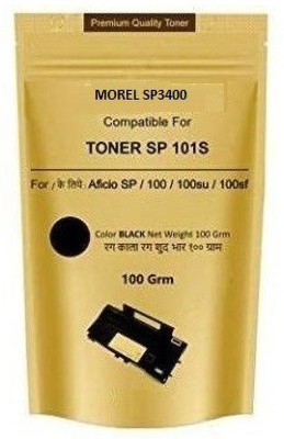 MOREL TONER POWDER POUCH COMPATIBLE FOR USE IN SP3400 SP3410 SP3510 AFICIO 3510DN PRINTERS – 100 GRAMS BLACK INK TONER Black Ink Cartridge
