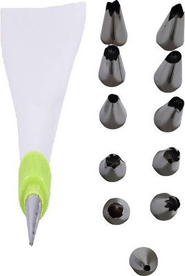 Kreya Enterprise 12 Piece Cake Decorating Set Frosting Icing Piping Bag Kitchen Tool Set(Baking Tools)