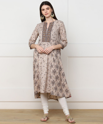 biba-women-printed-high-low-kurtabrown
