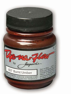 Jacquard Fabric Colours - Dye-Na-Flow - 66.54 ML (2.25 Oz) Bottle - Burnt Umber (827)(Set of 1, Burnt Umber)