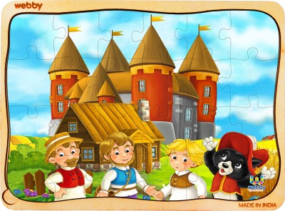 Webby Medieval Castle Wooden Jigsaw Puzzle, 24pcs(24 Pieces)