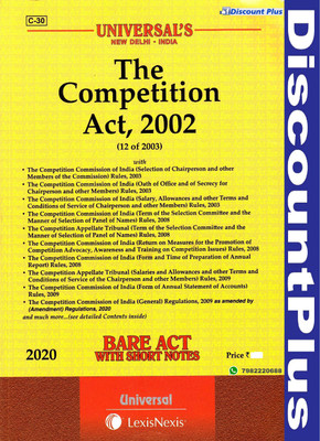 BARE ACT WITH SHORT NOTES The Competition Act, 2002 Universal LexisNexis(PaperBook, Universal LexisNexis)