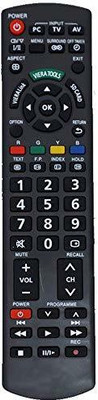 hybite LCD/LED Universal Remote Compatible for Panasonic LCD/LED TV Remote Control with Rec (Please Match Old Remote) panasonic Remote Controller(Black)