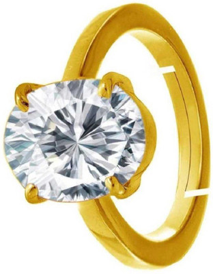 RATAN BAZAAR Stone Zircon Gold Plated Ring