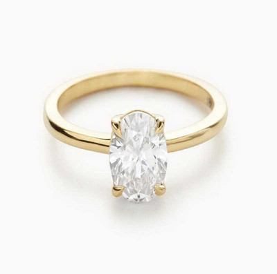 RATAN BAZAAR White zircon stone ring Natural stone white zircon unheated & untreated stone Lab Certified for unisex Stone Zircon Gold Plated Ring