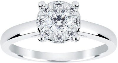 KUNDLI GEMS White zircon stone ring Natural stone white zircon unheated & untreated stone Lab Certified for unisex Stone Zircon Silver Plated Ring