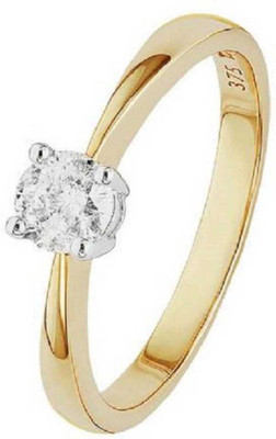 RATAN BAZAAR White zircon stone ring Natural stone white zircon unheated & untreated stone Lab Certified for unisex Stone Zircon Gold Plated Ring