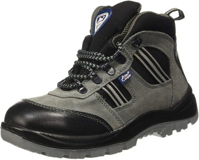 Allen Cooper Steel Toe Cordovan Leather Safety Shoe(Grey, SB, Size 8)