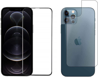 ELEF Front and Back Tempered Glass for Apple iphone 12(Pack of 2)
