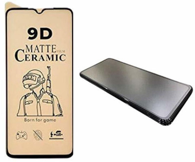Rizgo Edge To Edge Tempered Glass for REALME NARZO 20A, PUBG MATTE GUARD, CERAMIC MATTE, ANTI FINGER RESISTANT(Pack of 2)