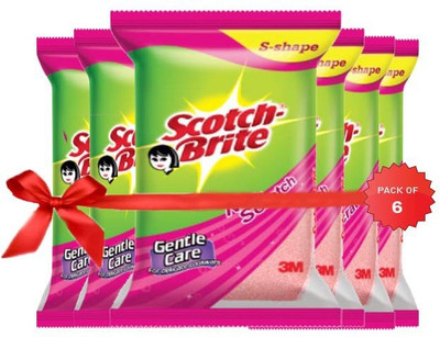 Scotch-Brite Non Scratch Scrub Sponge Scrub Sponge(Medium, Pack of 6)