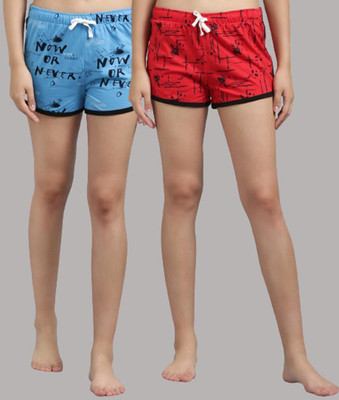 KOTTY Printed Women Multicolor Night Shorts