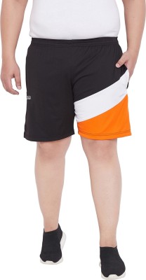 bigbanana Color Block Men Black Regular Shorts