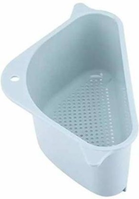 KRAZE Bathroom Support Shelf Soap Box Organizer/Drainer/Triangle Shape Basket Plastic Wall Shelf(Number of Shelves - 1, Multicolor)