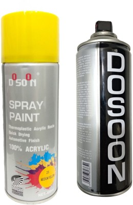 Oshotto Medium Yellow Spray Paint 400 ml(Pack of 1)