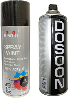 Oshotto Black Spray Paint 400 ml(Pack of 1)