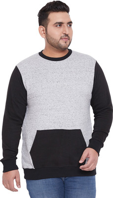 bigbanana Full Sleeve Color Block Men Sweatshirt