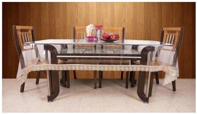 BONA SORT Solid 8 Seater Table Cover(Transparent, Plastic)